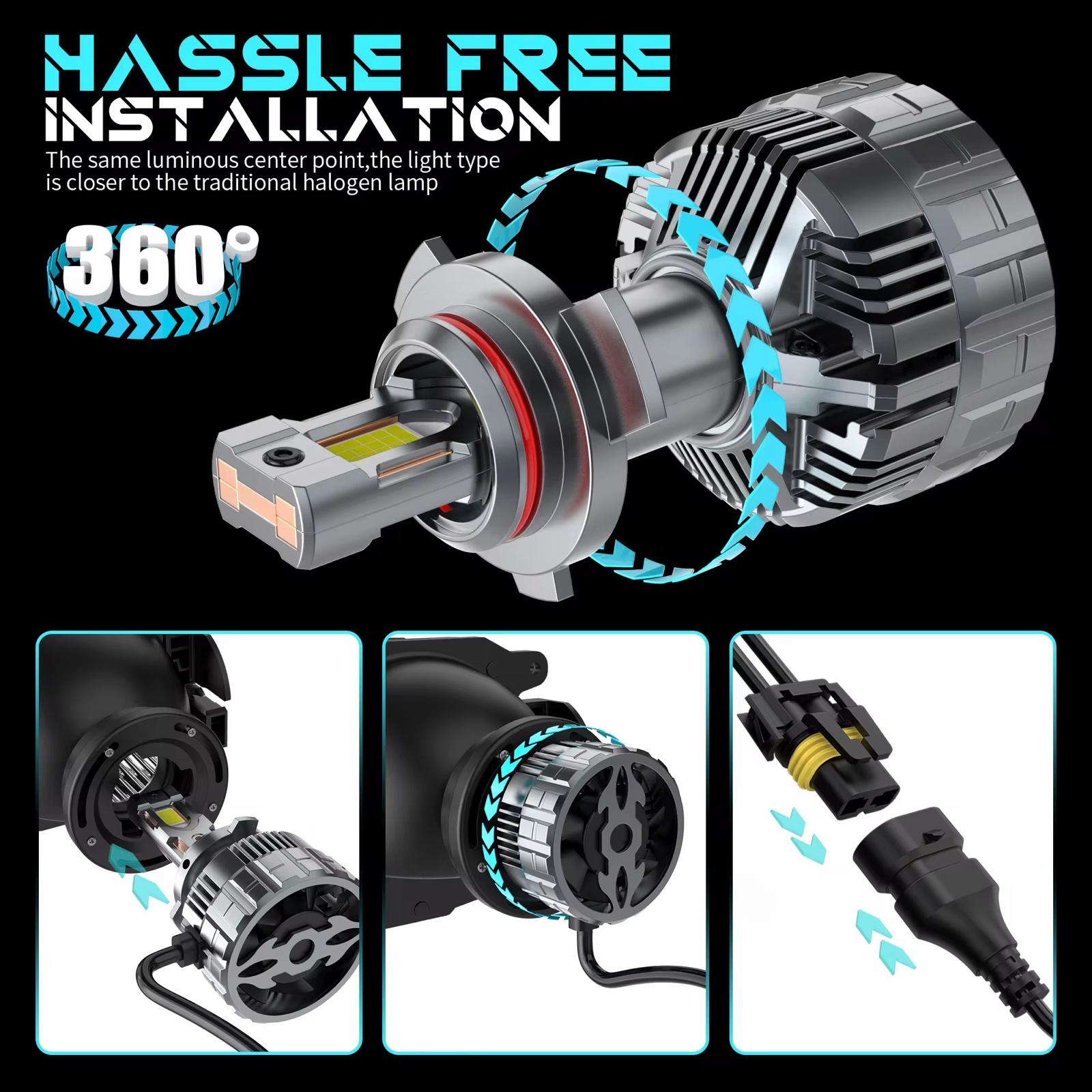 iluminare auto led puternica vizibilitate maxima noapte