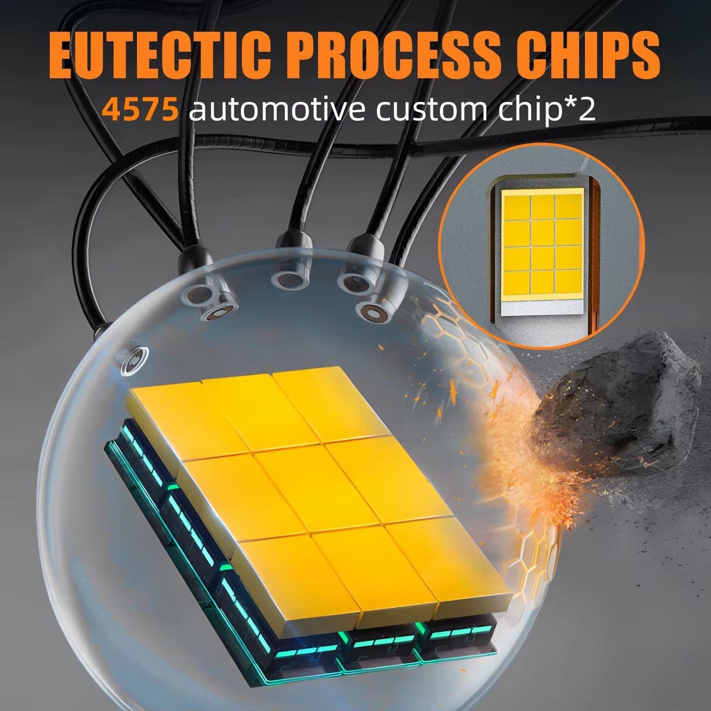 Becuri LED auto H7 430W 35000LM lumina intensa alb rece 6000K