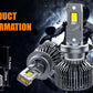 Set 2 LED H7 auto 430W 35000LM High Quality 4575 12 Core alb rece