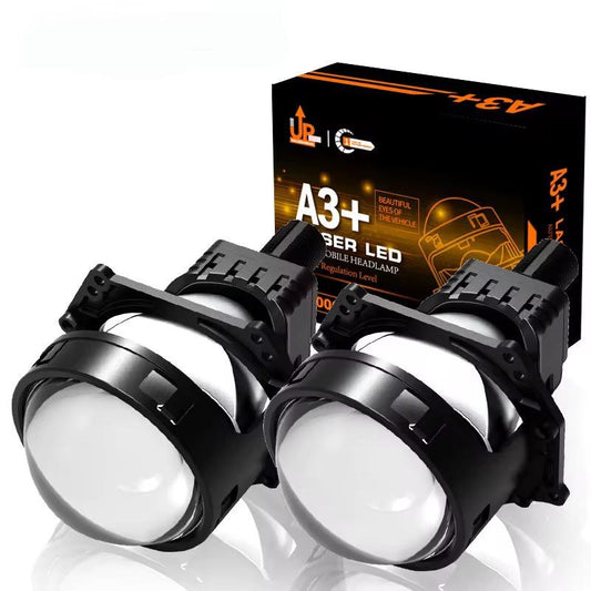 lupe far auto led 3 inch 30000lm faza scurta si lunga 200w