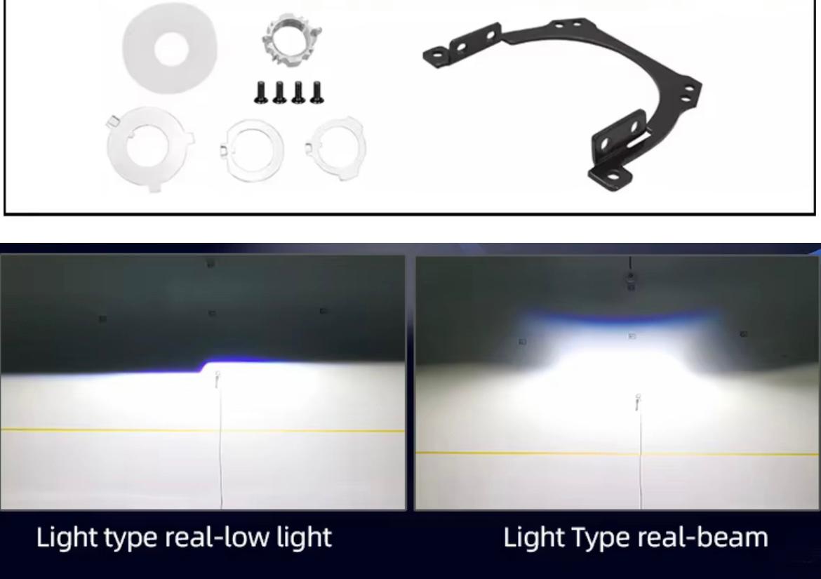 lupe proiector far auto 3 inch led 30000 lumeni upgrade faruri masina