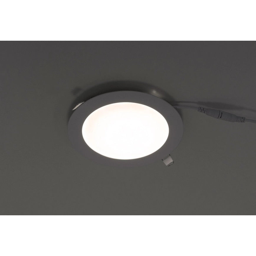 Lampă LED încăstrată albă 12W, lumină caldă 3000K, IP20