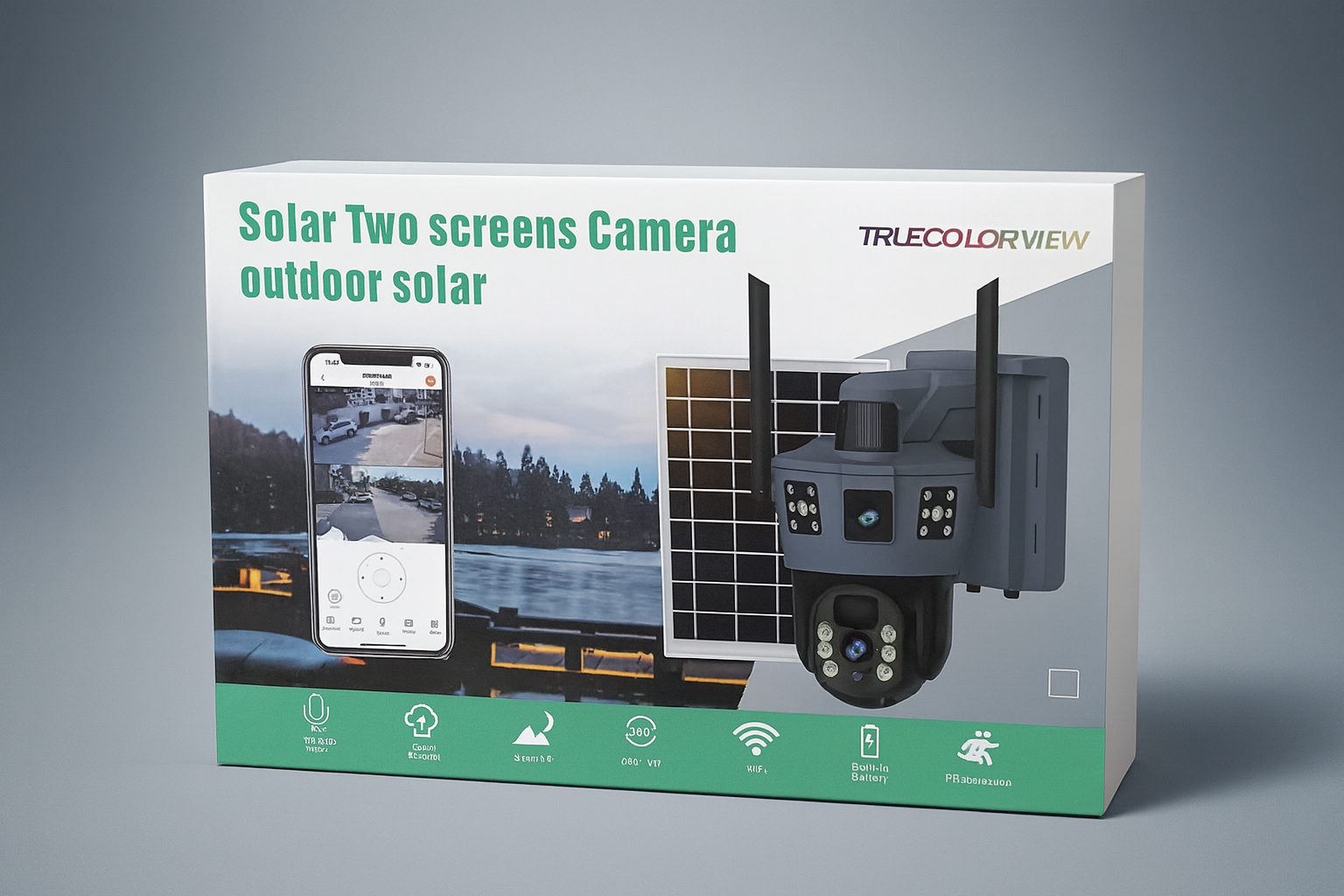 camera supraveghere exterior solara rezistenta la apa