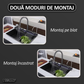 chiuvetă bucătărie multifuncțională cu robinet 3 jeturi