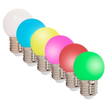 Bec LED E27 1W colorat – iluminat decorativ vibrant și economic