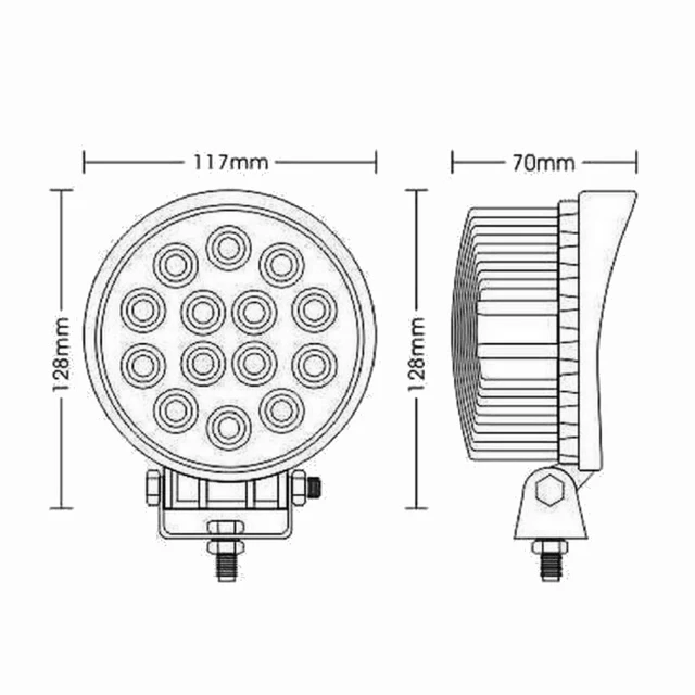 Proiector LED Auto Flood Beam 60° pentru Condus Nocturn