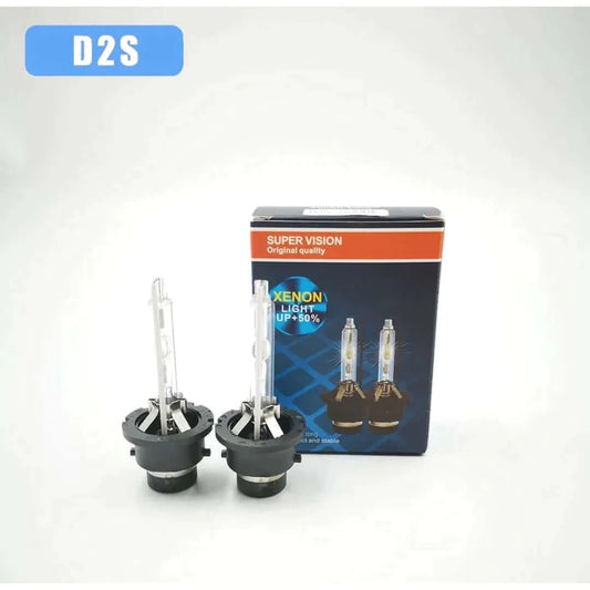 Set 2 becuri Xenon D2S 35W 4300K pentru faruri auto lumina alb-cald
