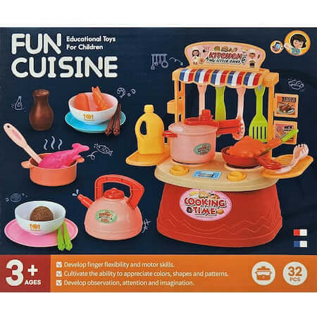 Set Bucătărie Jucărie Multicolor - Joc Culinar Educativ