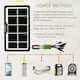 Incarcator Solar Fast Charge Cclamp 650 - 4W, Panou Solar Portabil, USB pentru Telefon si Laptop, 5 Mufe, Incarcare cu 130% mai Rapida, Energie Solara