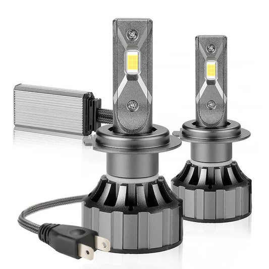 becuri led auto h7 h1 h4 h11 canbus 120w 12000 lumeni alb rece