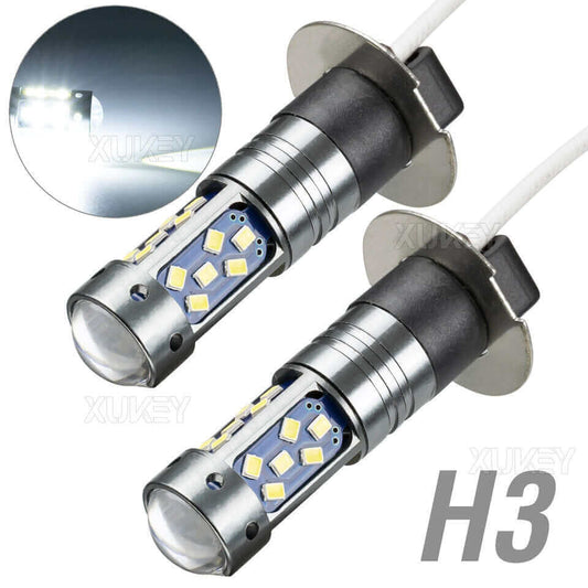 Bec LED H3 cu Lupa