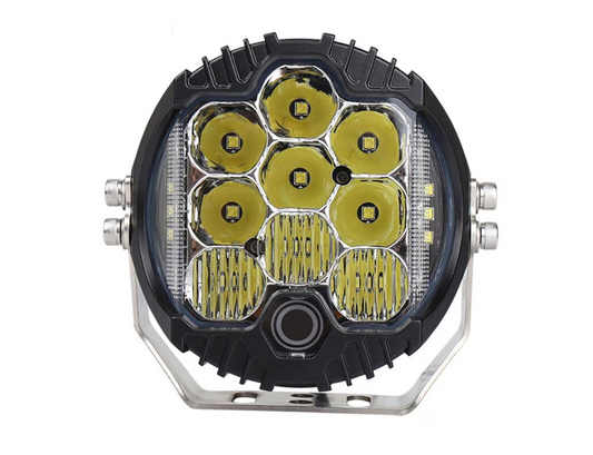 proiector led auto 230W cu drl alb rece și galben