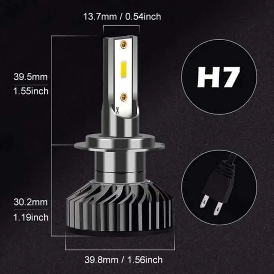 Becuri LED H7 Alb Rece, 12000 Lumeni