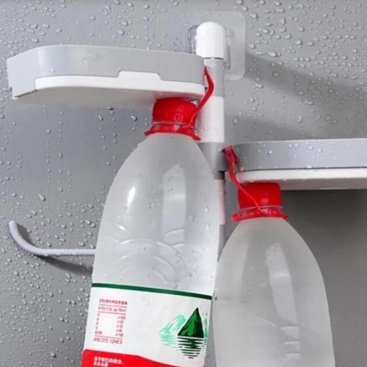 Organizator multifunctional rotativ pentru baie – plastic rezistent si usor de curatat