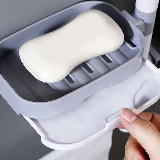 Suport baie rotativ multifunctional 360° – plastic durabil, design modern