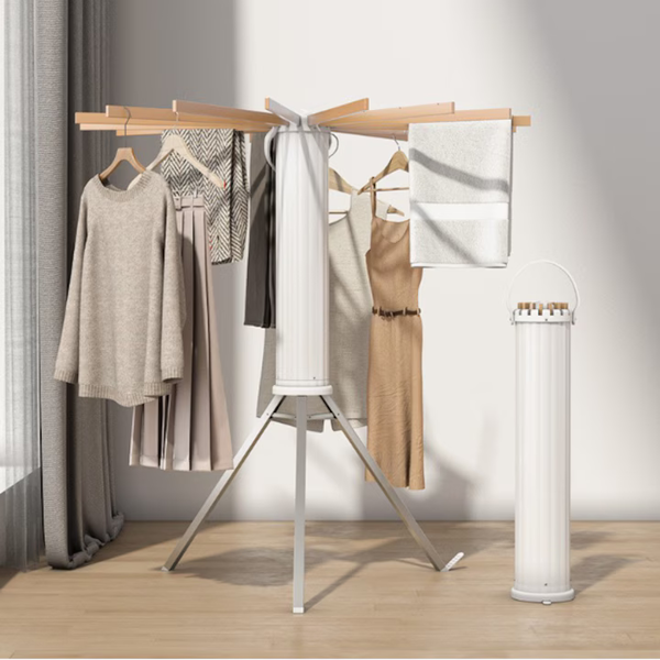 scator rufe din lemn pliabil – rotire 360°, protectie UV, rezistent 100 kg