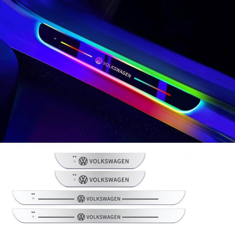 Praguri led colorate auto iluminate fara fir personalizare stilizare